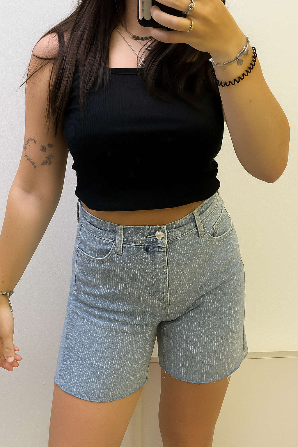 Shann | Glitter Spijker Korte Broek voor Dames