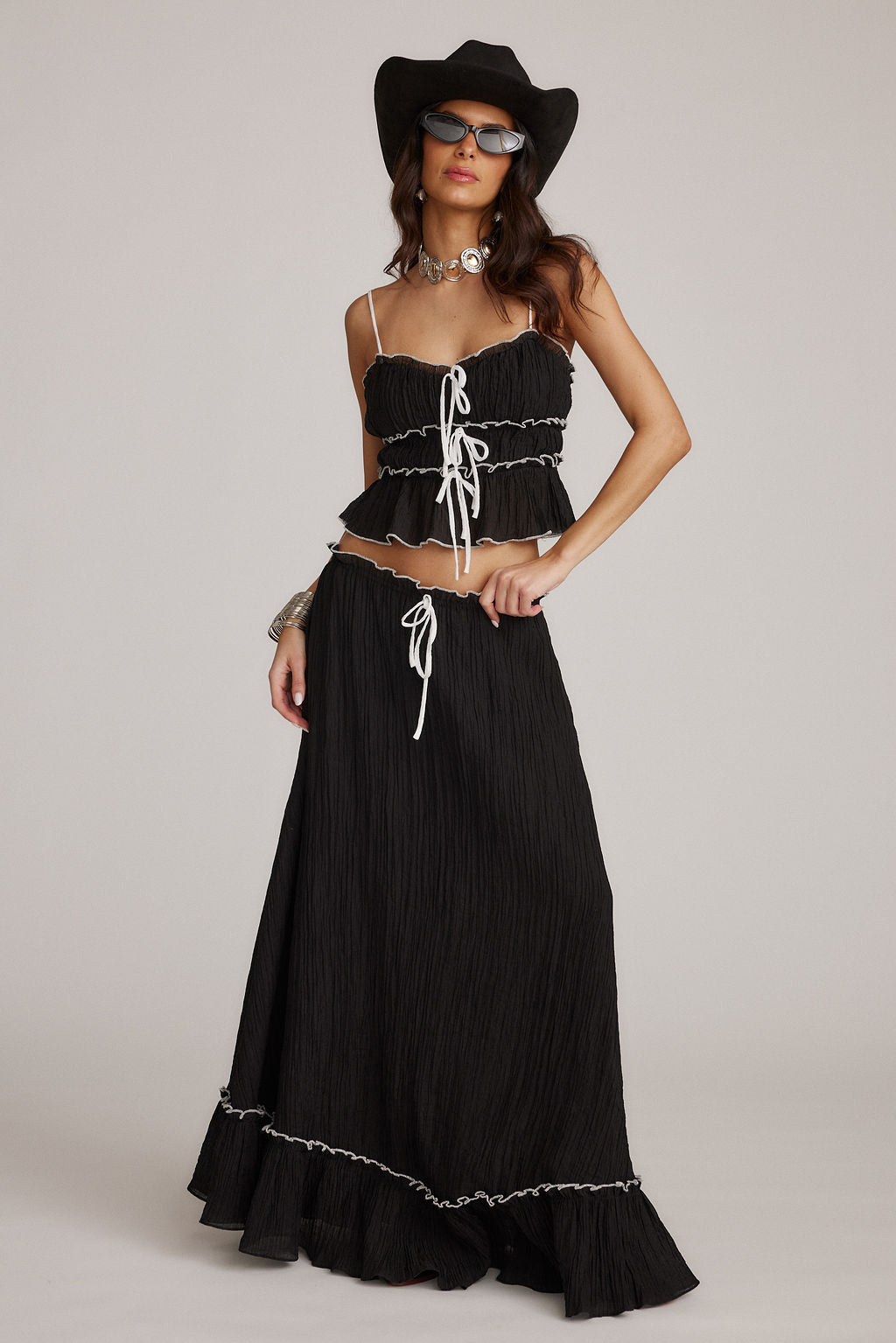 Cianna | Tweedelige Zomerset Dames – Top en Lange Rok