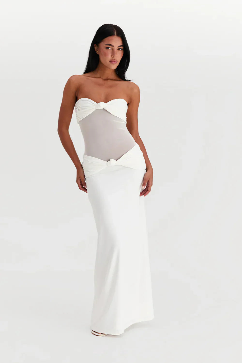 Nadine | Mesh Maxi Jurk