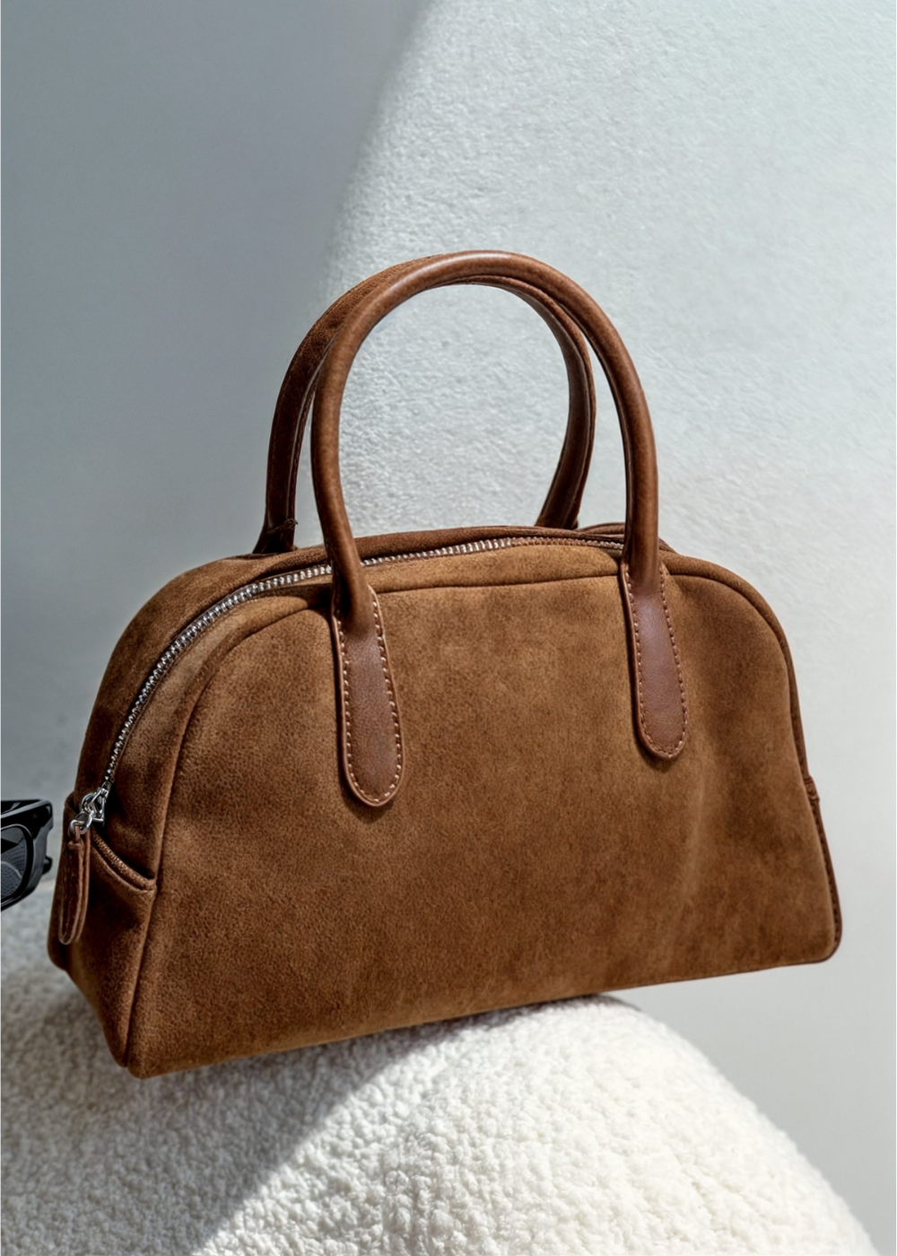 Evelyn | Dames Handtas - Suede Look, Compact en Stijlvol