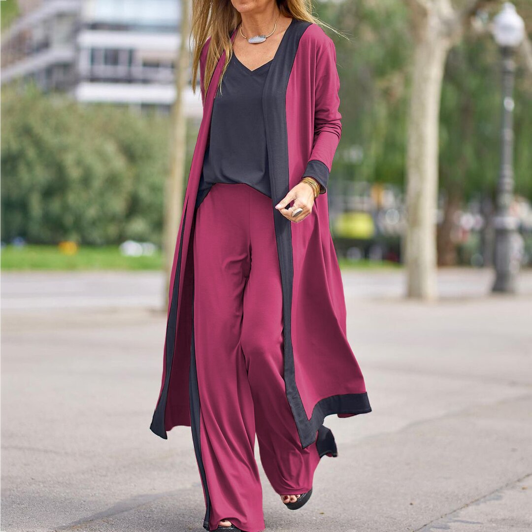 Evelyn | Trendy Twinset Dames - Comfortabele Tweedelige Jersey Set