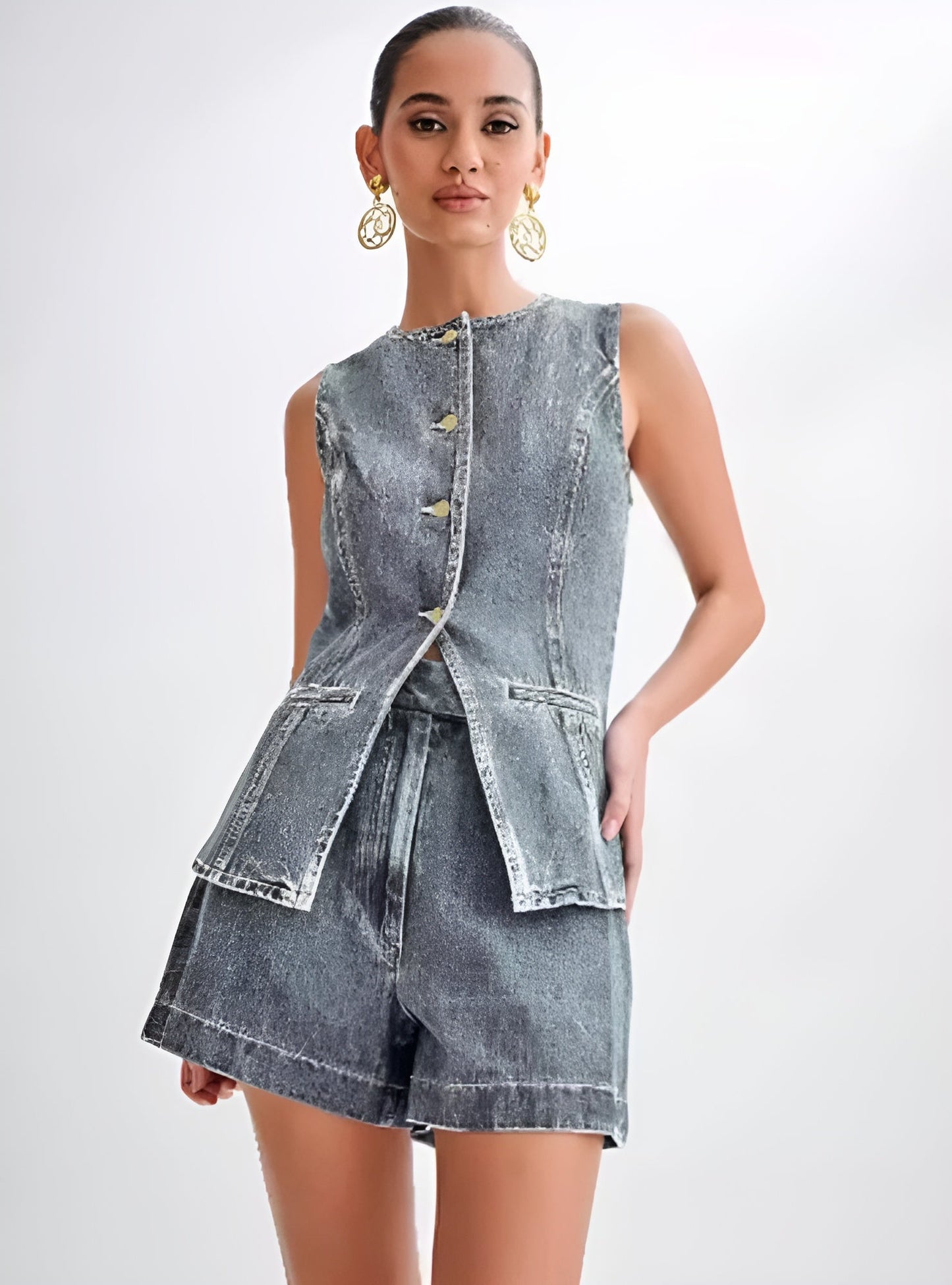 Jinx | Trendy Denim Tweedelige Set