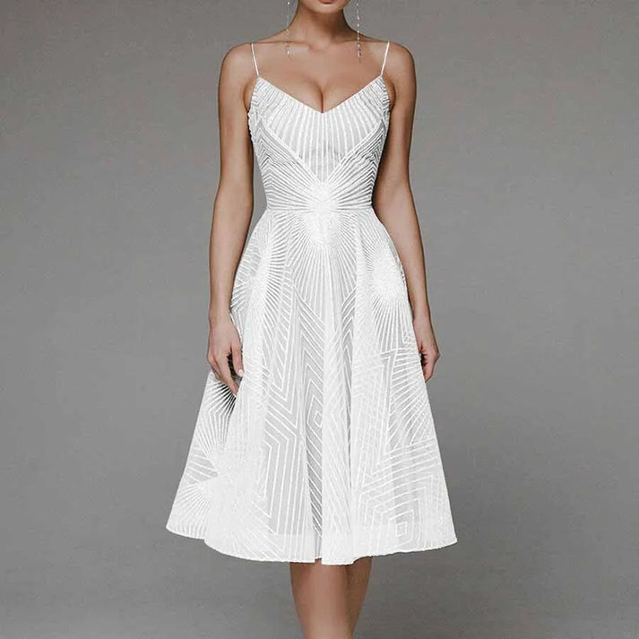 Tessy | Pailletten Midi Jurk Voor Dames