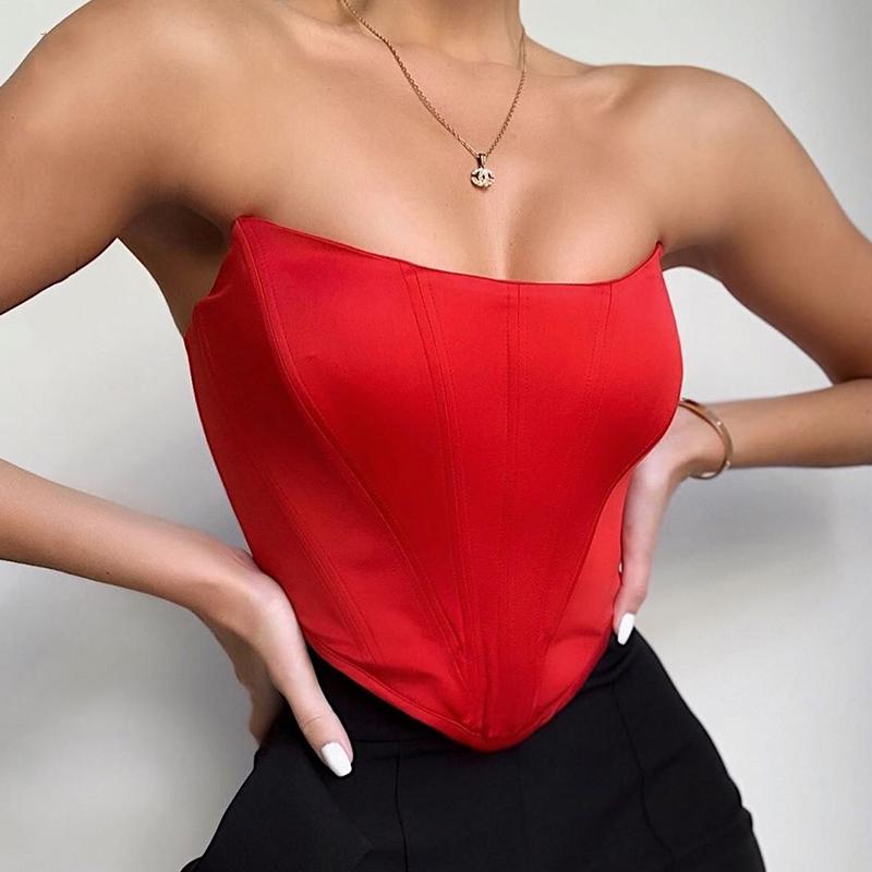 Breanna | Strapless Dames Corset Top – Taille Accentuerend