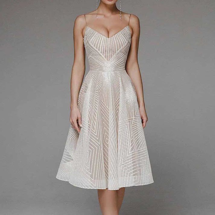 Tessy | Pailletten Midi Jurk Voor Dames