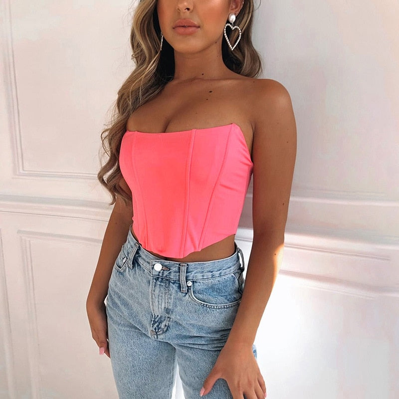 Breanna | Strapless Dames Corset Top – Taille Accentuerend