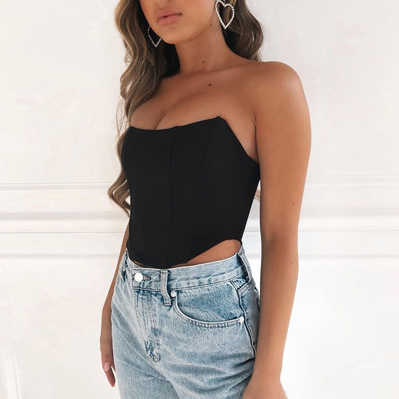 Breanna | Strapless Dames Corset Top – Taille Accentuerend