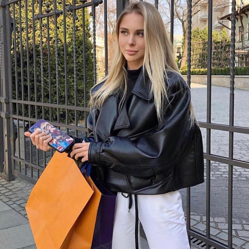 Mylene I Leren Jas Voor Dames