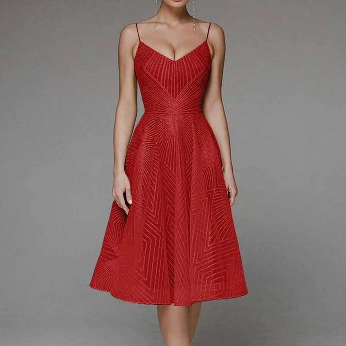 Tessy | Pailletten Midi Jurk Voor Dames