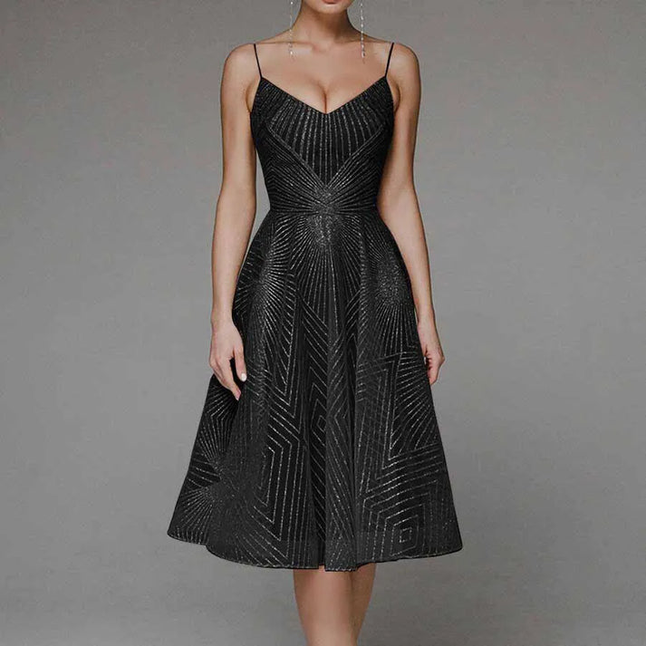 Tessy | Pailletten Midi Jurk Voor Dames