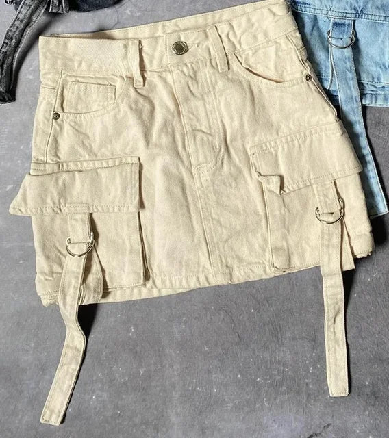 A-lijn Denim Rok voor Dames – Zomer Casual Met Zakken