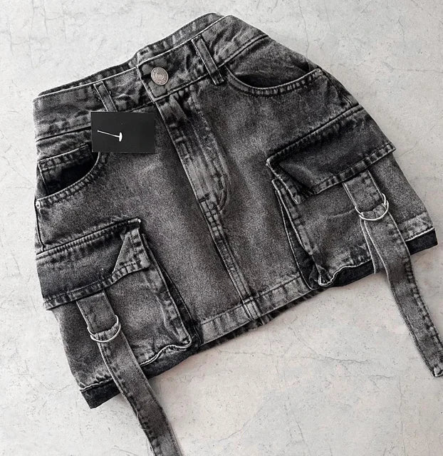 A-lijn Denim Rok voor Dames – Zomer Casual Met Zakken