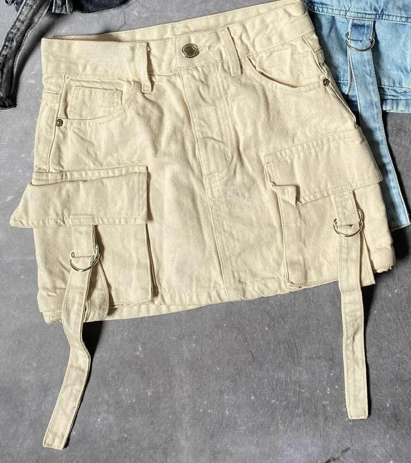 A-lijn Denim Rok voor Dames – Zomer Casual Met Zakken