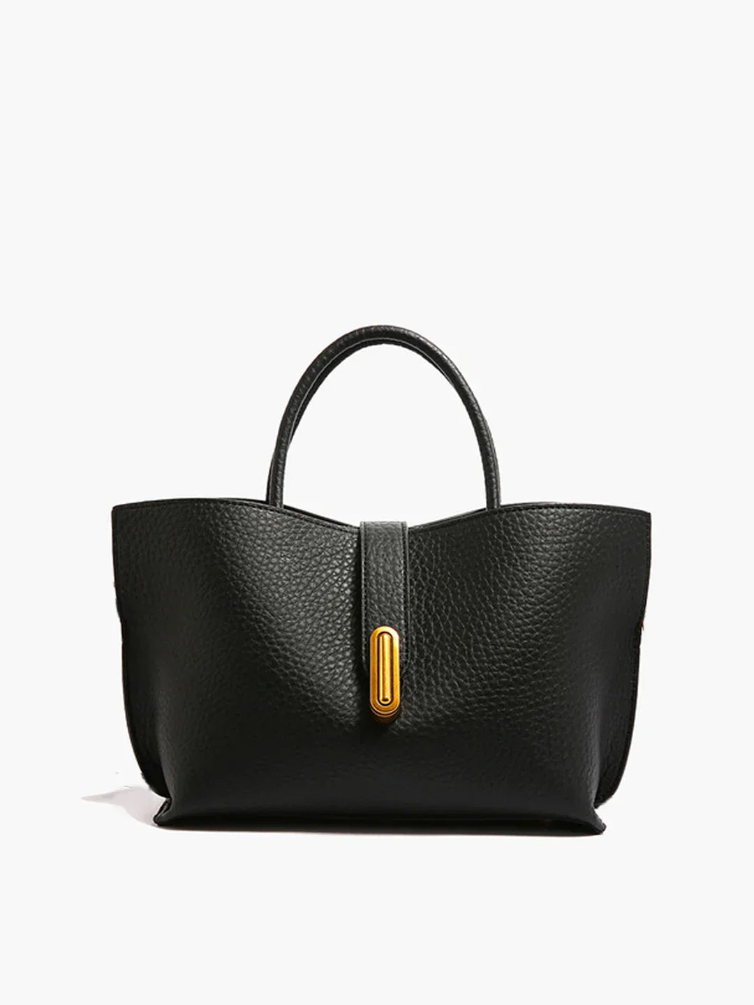 Lola-Jo | Luxe Schoudertas Dames – Pebbled Vegan Leer – Zwart