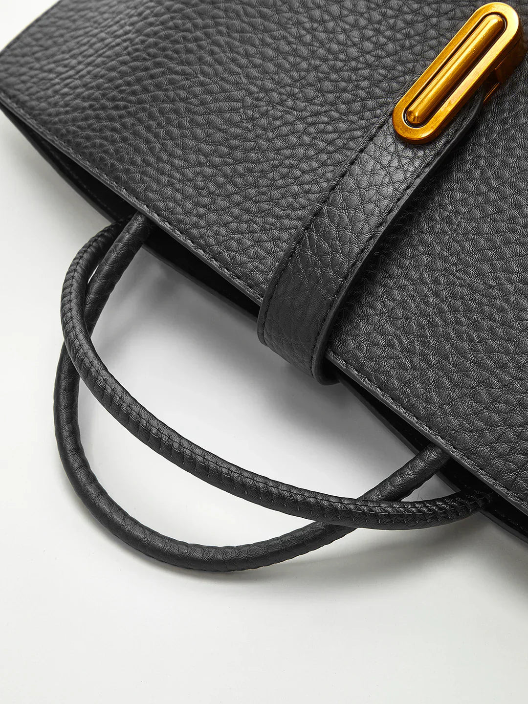 Lola-Jo | Luxe Schoudertas Dames – Pebbled Vegan Leer – Zwart