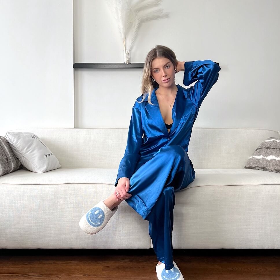 Luxe Zijde Satijnen Pyjama Set voor Dames