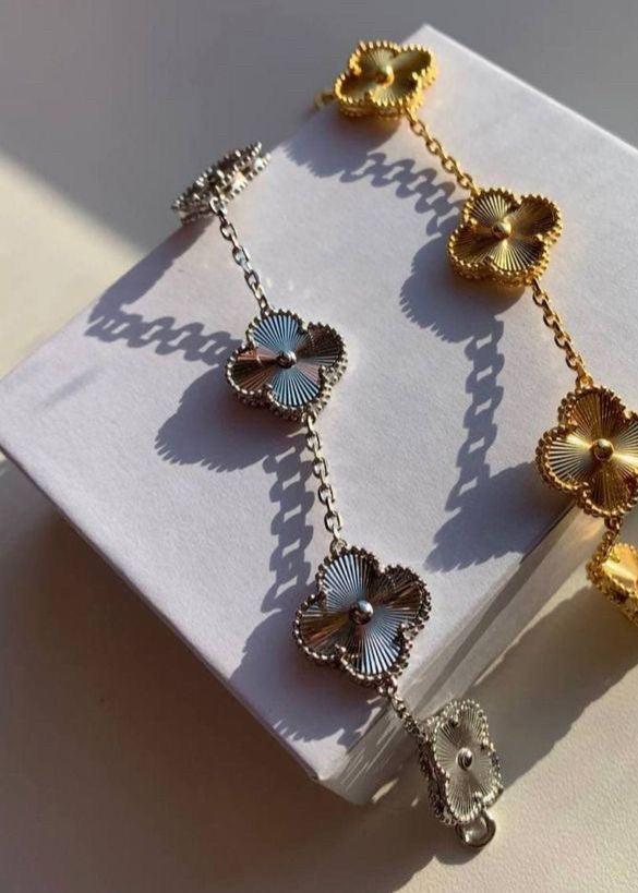 Bride | Goudkleurige Klaver Armband – Roestvrij & Hypoallergeen