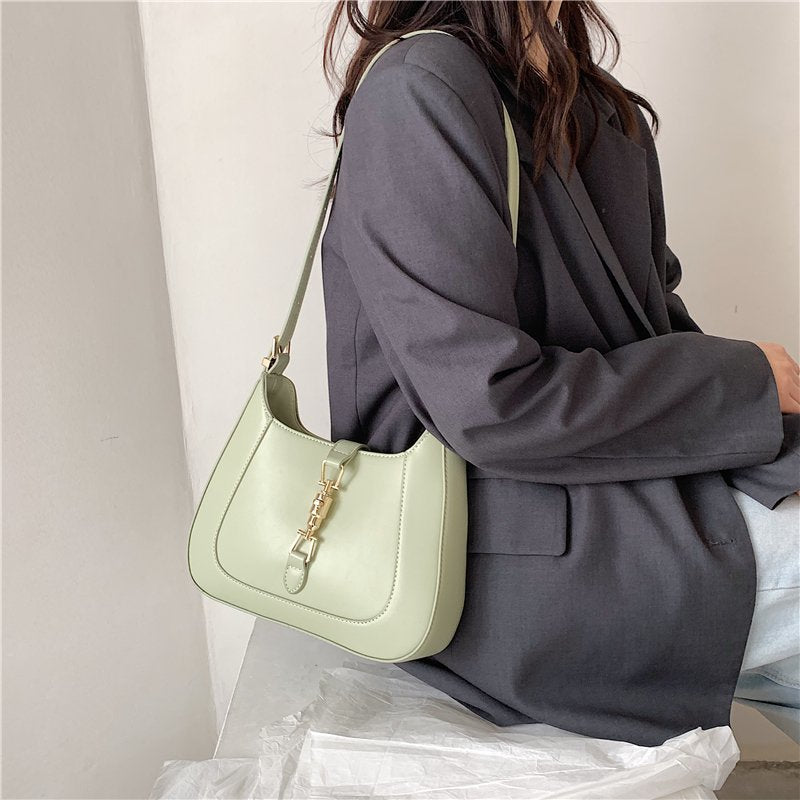 Baguette | Vintage Vegan Leren Schoudertas voor Dames