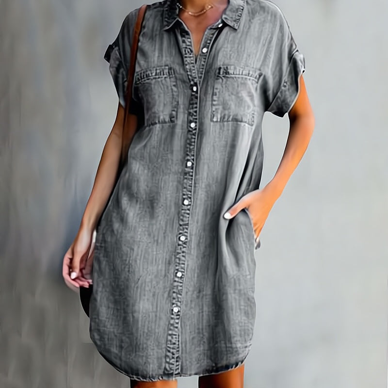 Stijlvolle Denim Jurk voor Dames