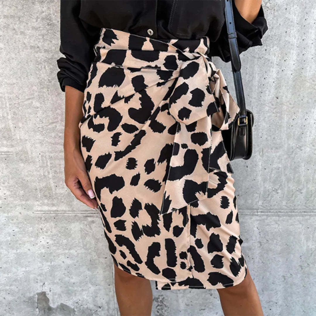 Miloush | Midi Rok met Luipaardprint