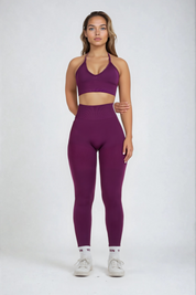 Kristel | Dames Sportlegging - High Waist met Ribbel Ontwerp