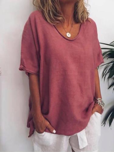 Briget | Luchtige Linnen T-Shirt – Tijdloze Comfort & Elegantie