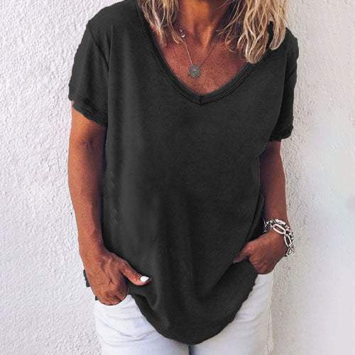 Briget | Luchtige Linnen T-Shirt – Tijdloze Comfort & Elegantie