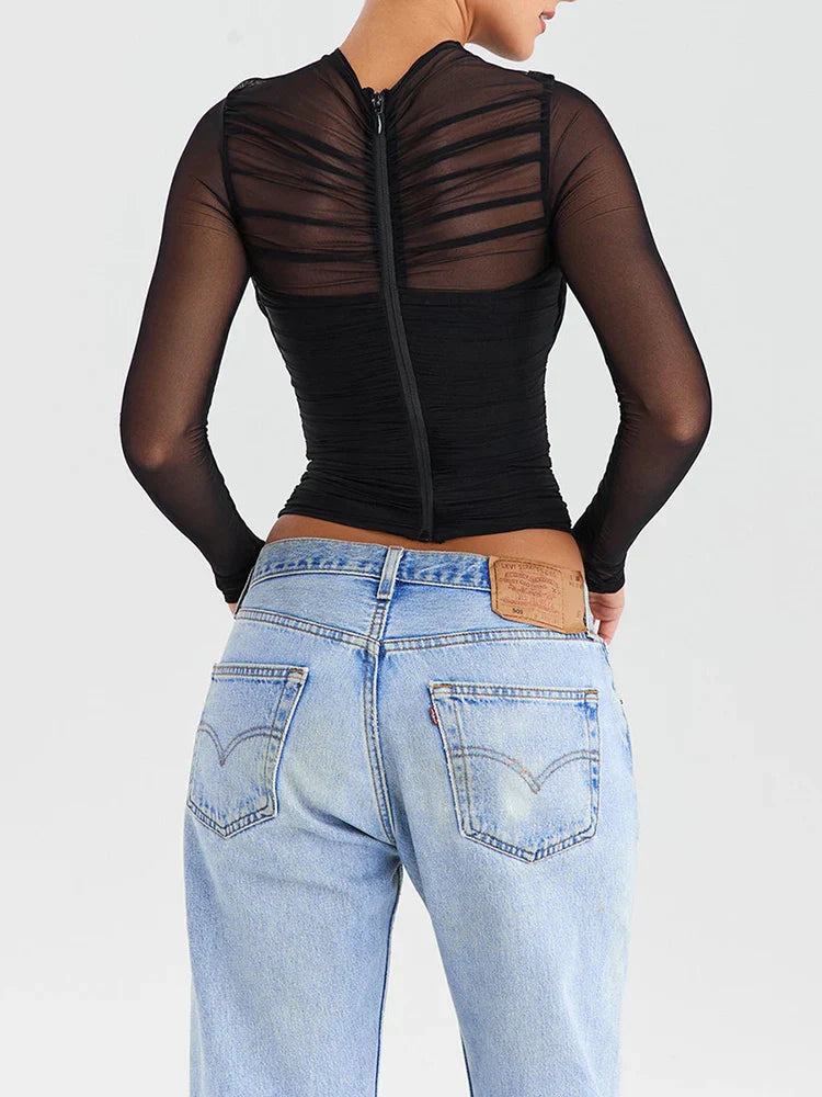 Laurie | Elegante Top met Lange mouwen
