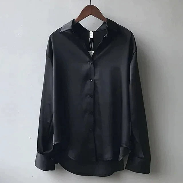Alaine | Casual Satijnen Blouse