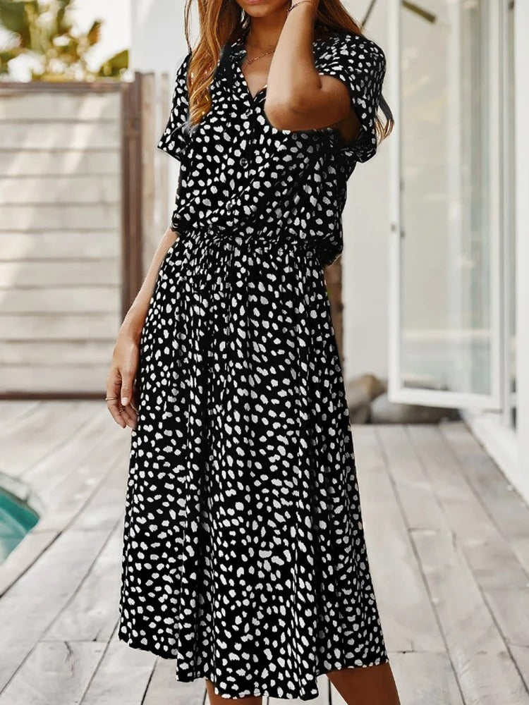 Luchtige Midi Zomerjurk - Elegant en Comfortabel