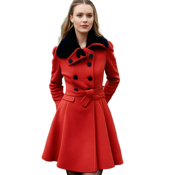 Elena | Warme en lange winterjas voor dames