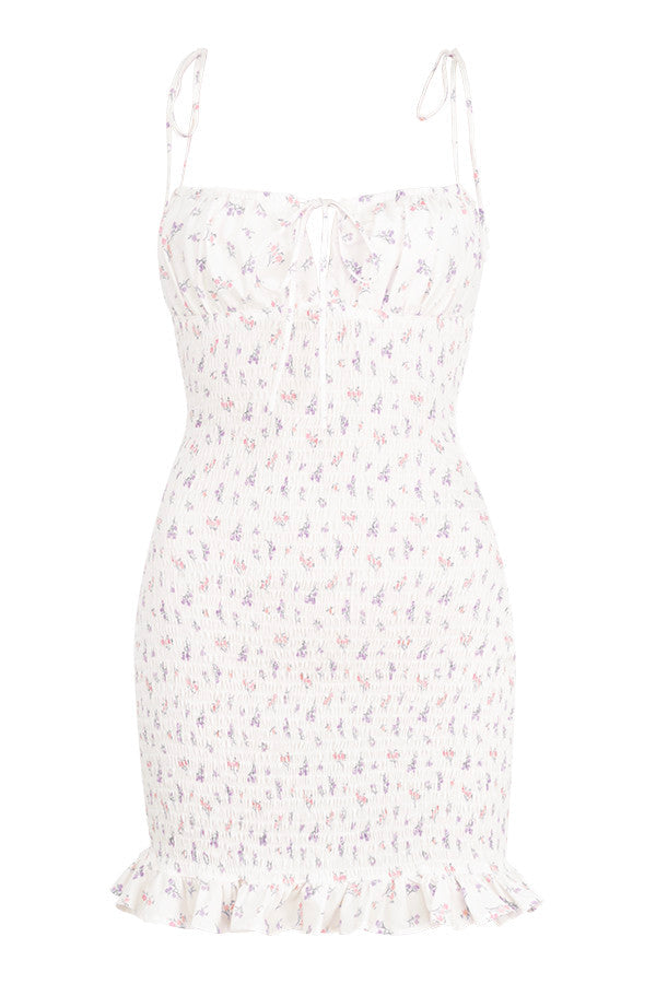 Alessia | Trendy Mini Jurk met Bloemenprint – Zomerse Flair & Comfortabel