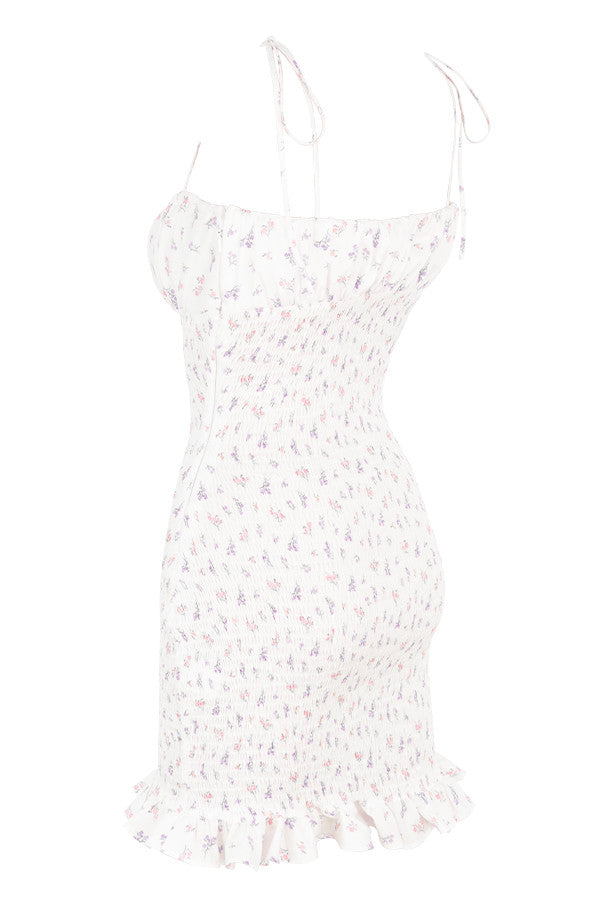 Alessia | Trendy Mini Jurk met Bloemenprint – Zomerse Flair & Comfortabel