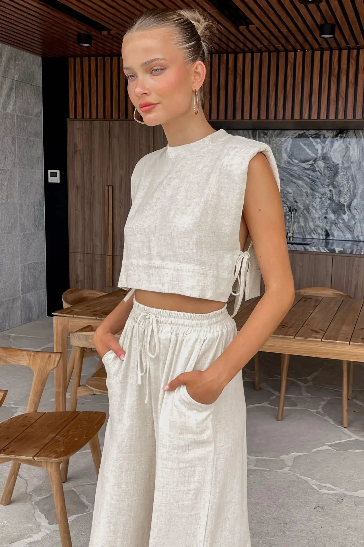 Fennella | Linnen Tweedelige Set – Ademend & Casual Chic