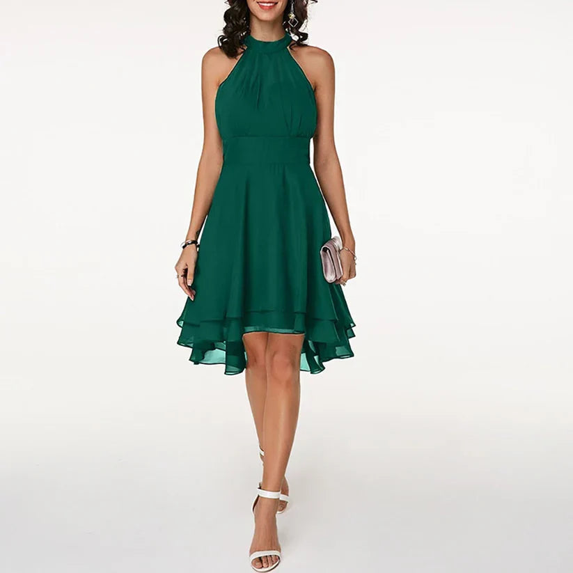 Jalina | Elegante Halter Cocktail Jurk