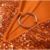 Valerie | Glitter Mini Jurk - V-hals & Wijde Mouwen