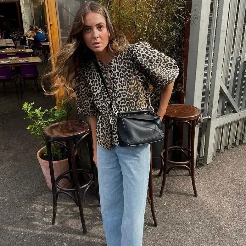 Zara | Top Met Luipaard Print