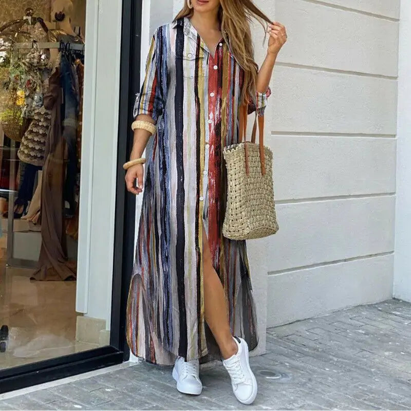 Kaiya | Maxi Blouse Jurk voor Dames