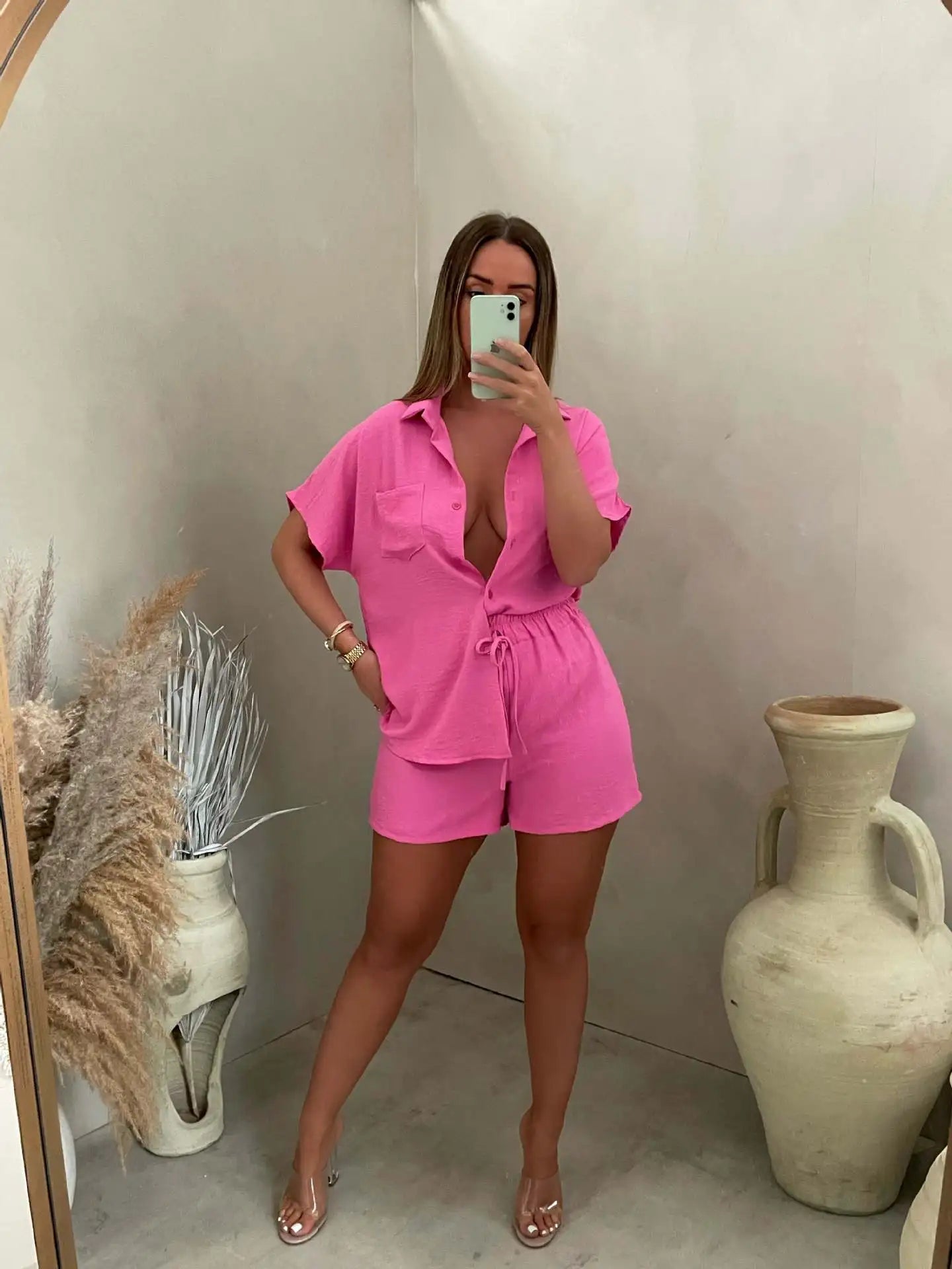Giona | Zomerse Co-ord Set - Blouse & Short
