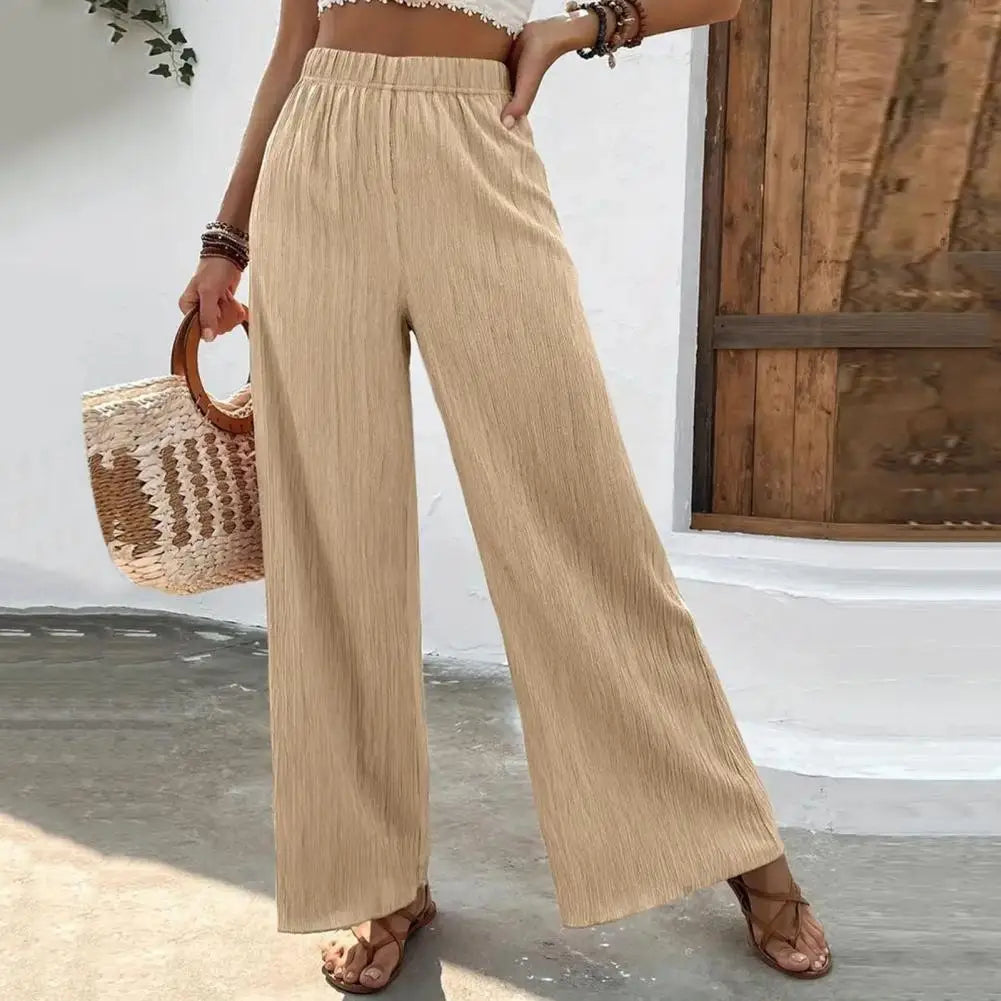 Myrella | Wijde Dames Broek Met Hoge Taille