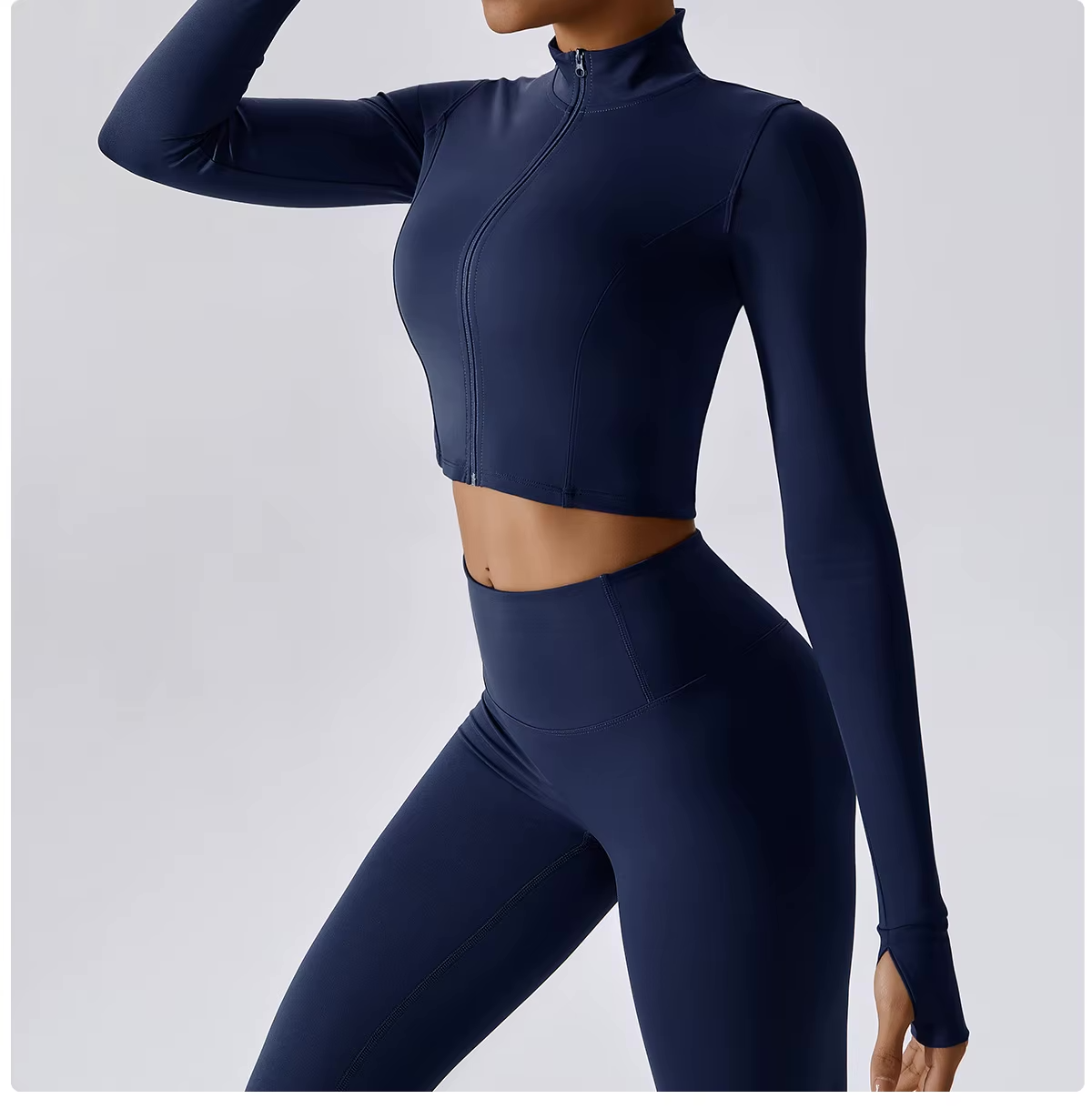 Jolee | 3-Delige Sportset Dames - Cropped Vest, Sport BH en High-Waist Legging