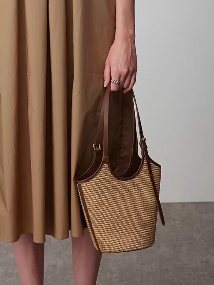 Mexxi | Boho Shopper voor Dames - Handgemaakte Rotan Strandtas