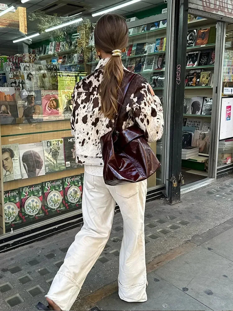 Marella | Damesjack met Koeienprint – Vintage Look, Uniek & Trendy