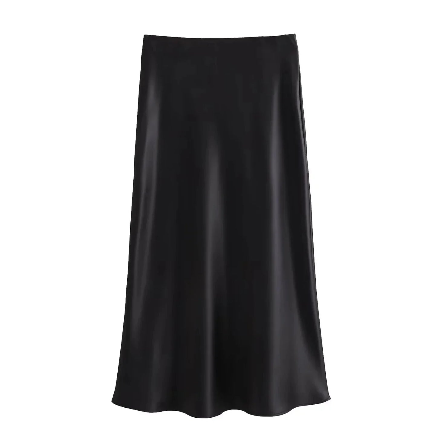 Adrianne | Maxi Rok Satijn Look met Subtiele Glans - Comfy & Luchtig