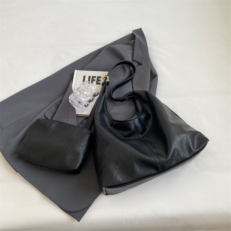 Esra | Vintage Vegan Leren Shopper