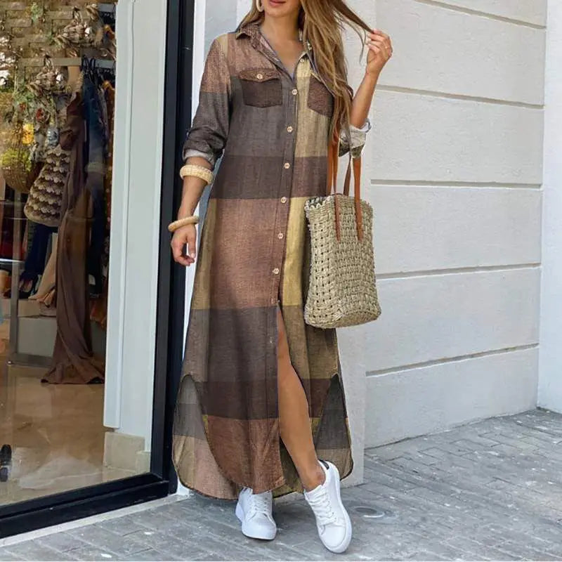 Kaiya | Maxi Blouse Jurk voor Dames