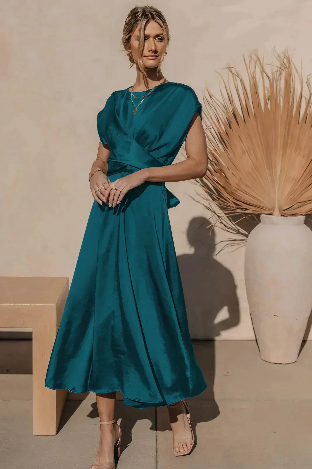Vanda | Midi Jurk voor Dames met Elegante Pasvorm
