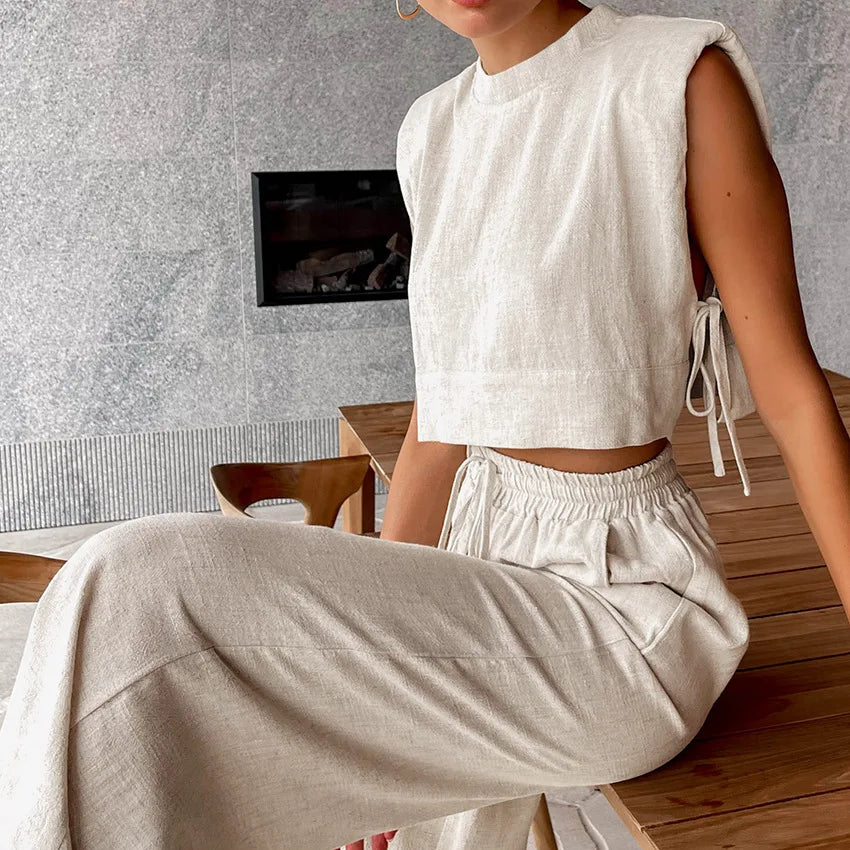 Fennella | Linnen Tweedelige Set – Ademend & Casual Chic