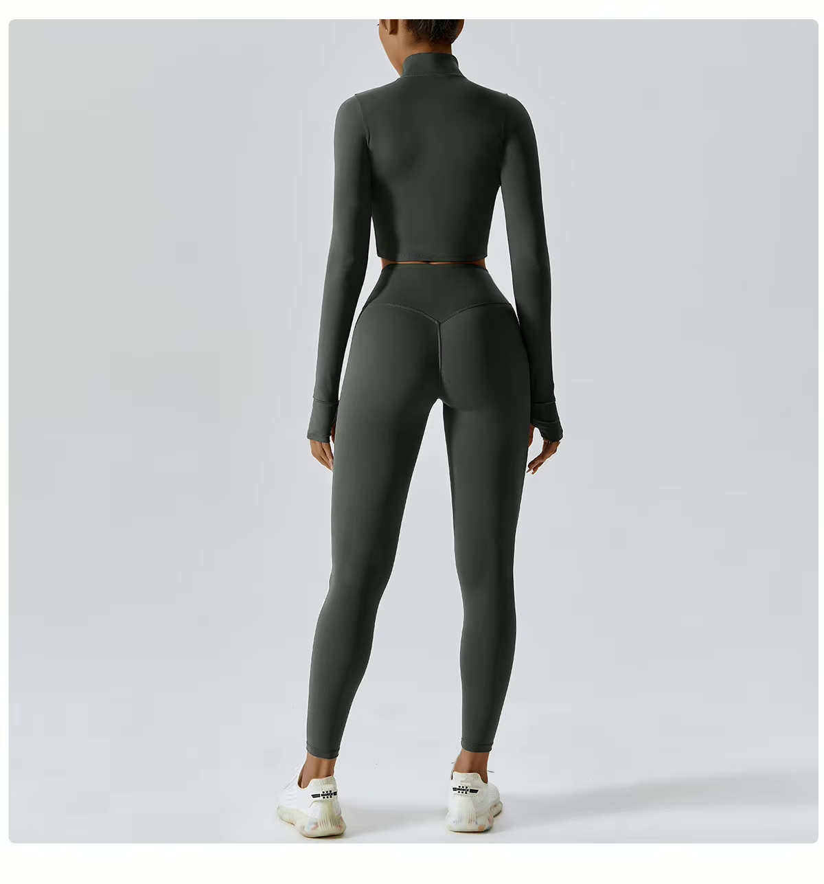Jolee | 3-Delige Sportset Dames - Cropped Vest, Sport BH en High-Waist Legging