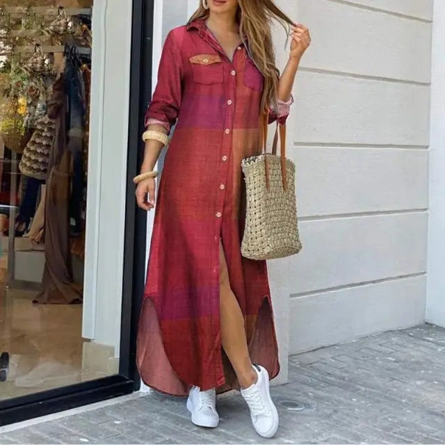 Kaiya | Maxi Blouse Jurk voor Dames